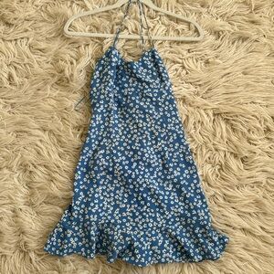 Zara Blue and White Floral Dress